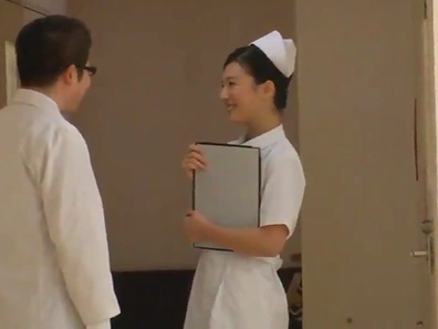 Delicious Japanese Nurse Keeps Three Patients Happy With Her Sweet Skills