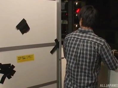 Hot Japanese Babe Rides Hard Cock While Bouncy Tits Shake Slowly