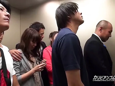 Maika & Aoi Trapped in Tight Elevator for Steamy Action-packed Seduction
