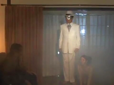 Hot Japanese Babe in Fishnets Takes Thick Cock Anal Cream Pie