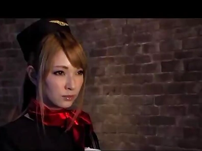 Sexy Blonde-Japanese Slut Shows Off Big Tits Before Riding Cock Hard