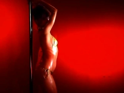 Natural tits Asian displaying her oiled nice ass then banged doggystyle