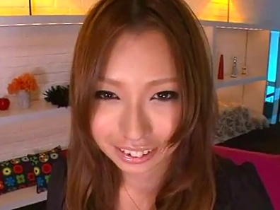 Eye caching Asian damsel pose while displaying her natural tits in hardcore compilations