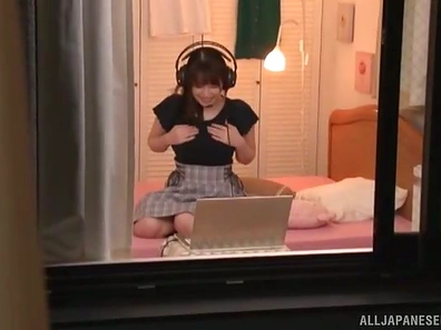 Sexy Japanese Brunette With Big Tits Gets Penetrated Hard On The Bed