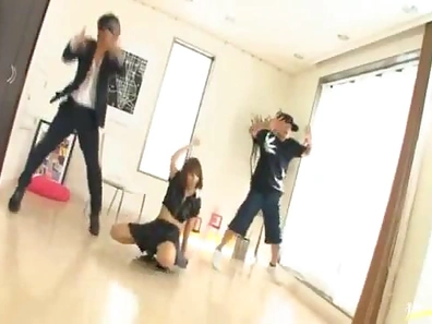 Japanese Beauty Rola Aoyama Thrilled by Double Penetration Threesome Delight