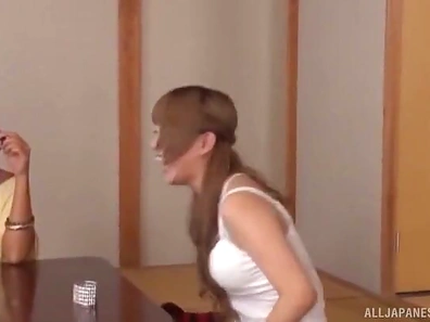 One stiff dick is enough to please more Asian chicks at once