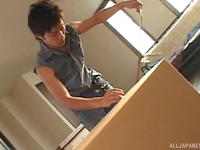 Swallowing the thick dick brings Juri Kano a load of happiness