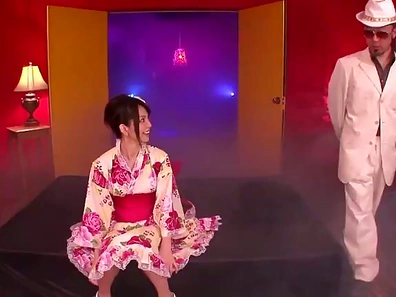 Lovely Mayu Nozomia in Traditional Outfit Sucking and Fucking