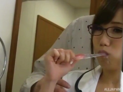 Hot Hamaguchi Ena Loves Doggy Style After Floor Tit Job Mastery