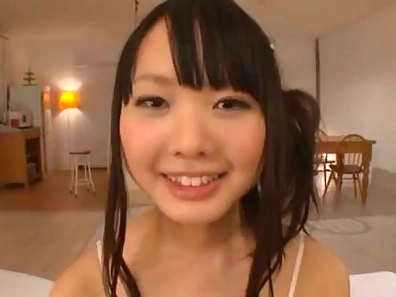 Ruka Ishikawa enjoys MMF threesome and gets her face covered with cum