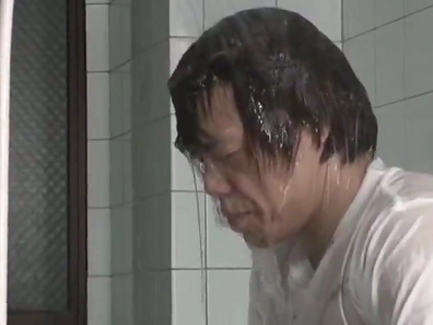 Chubby Asian sex slave with big tits getting her hairy pussy fingered