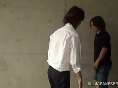 Amazing Shaved Pussy Japanese Babe Gets Outdoor Cock Fucking Delight