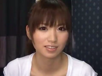 Saki Ayano sucks a cock and gets her mouth filled with cum