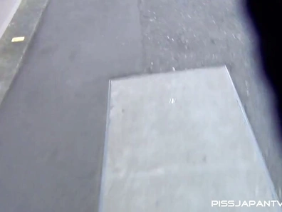 Field urination on a street in Japan with your bladder