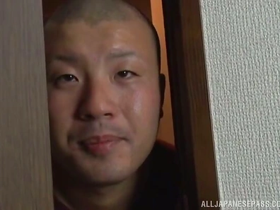 Excited Japanese MILF Surprises Him Masturbating, Begging to Ride Hard & Fast