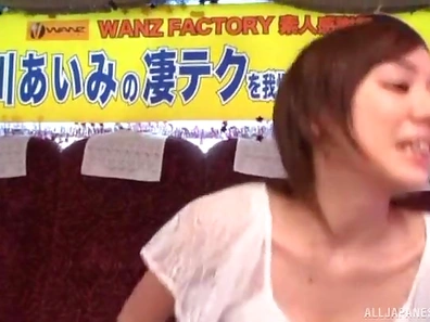 Stranger gets on the bus to fuck the hot Japanese girl