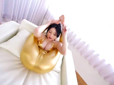 Hot Big-Titted Asian Craves Her Bushy Pussy Throbbing Hard