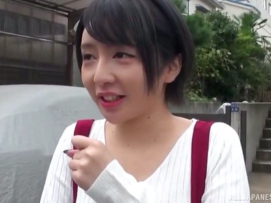 Sultry Japanese Brunette Lifts Miniskirt For Long Strong Penis Playtime