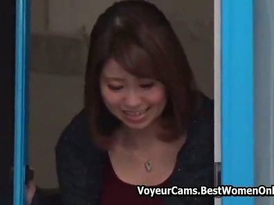 Excited Japanese Couple Gets Wild With Passionate Sex Behind Glass