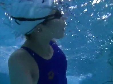 Hot Asian Doll Toy Fucks in Pool & Gets Drilled Outdoors by Stud