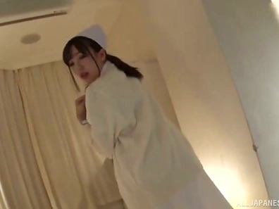 Seductive Nurse Strips Down for Patient's Pleasure During Steamy Encounter