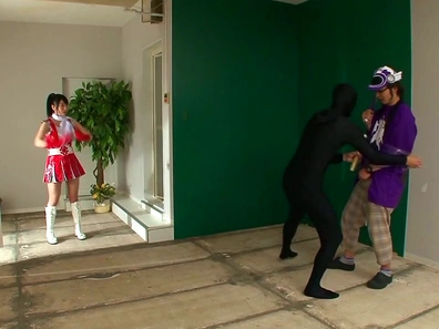 Costumed Japanese Hottie Rides Him Hard Before Taking Her Creampie Load