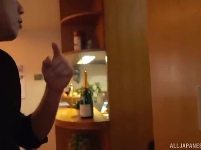 Sultry Japanese MILF in Sexy Lingerie Gets Fucked Hard on Bed