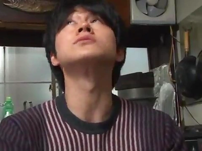 Seductive Asian Housewife Gives Blowjob Before Kinky Kitchen Sex