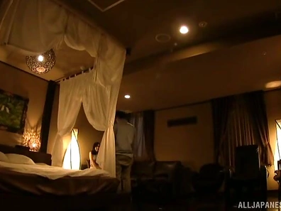 Shiori Tsukada Jerks Cock With Big Boobs Before Riding Him Hard