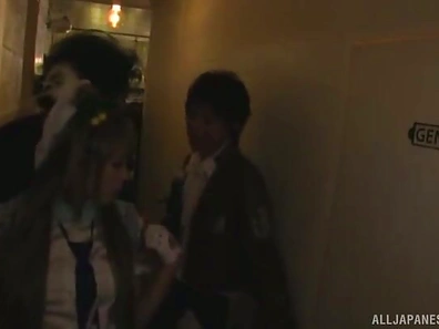 Sultry Kinky Asian Chick Gets Roughly Fucked Hard By Stranger In Leather