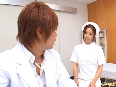 Passionate Licking Leads to Steamy Sex Scene with Hot Nurse Manaka