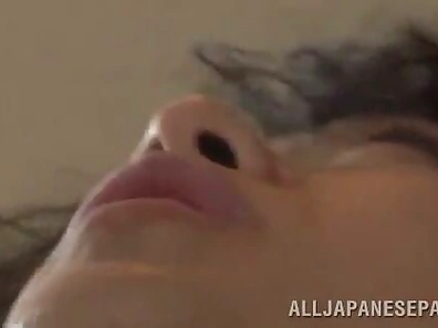 Seductive Japanese In Fishnets Gets Her Wet Pussy Licked Passionately