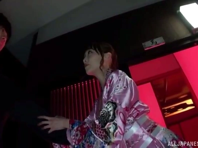 Hot Japanese Brunette Moaning as She Gets Fucked Missionary Style