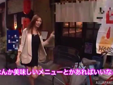 Big Japanese dick fucks the naughty slut in a cramped bathroom