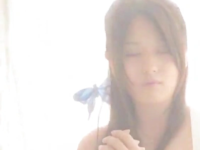 Impatient Asian babe wants everything a giant dildo and two thick cocks