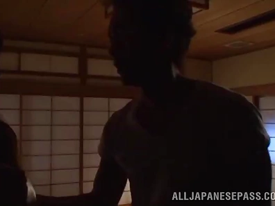 Big boobs Asian pornstar moans while getting her hairy pussy smashed