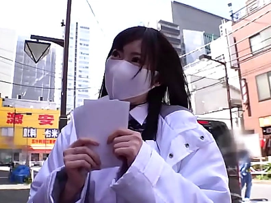 [Amateur Pov] A girl with a cute voice and a calm and quiet personality, but she likes to have hard sex. I picked up an erotic signboard girl with big tits. Tokyo signboard girl No.4