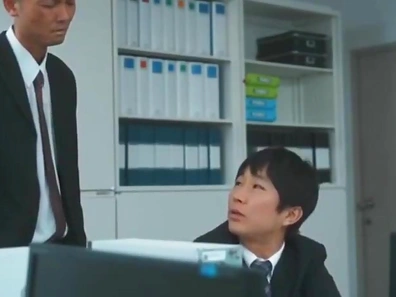 Submissive Japanese Office Lady Gives Blowjob & Enjoys Rough Doggy Style Sex