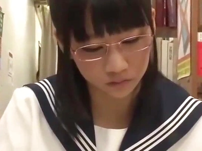 Passionate Japanese Les Teens Explore Forbidden Pleasures in Quiet Library