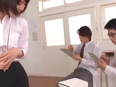 Seductive Asian Teacher Gives Hot Blowjob Before Hardcore School Sex Showdown