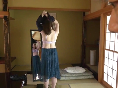 Tempting Curvy Japanese Mom Tossed Over Couch for Steamy Son Fuck Fest