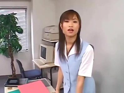 Naughty Japanese MILFs Get Fucked Hard During Office Gangbang Orgy