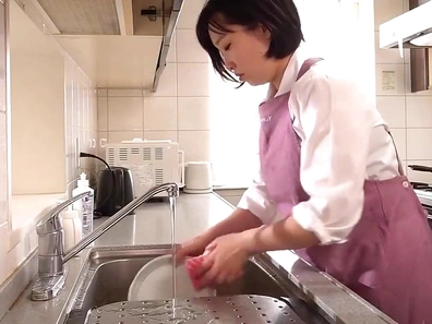 Horny Japanese Teen Takes Her Hairy Asian Tutor's Dick Deeply For Fun