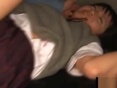 Sizzling Hot Asian Student Riding Hard While Moaning Loudly in Ecstasy