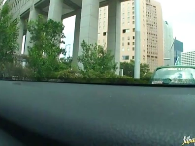 Nasty Asian office girl Haruka Naga gives some head