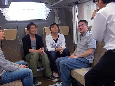 Skimpy Japanese Teens Get Down & Dirty in Raw UNCENSORED Bus Orgies