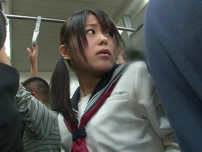 Sexy Asian lesbians Uta Kohaku and Karen Hazuki in public sex show