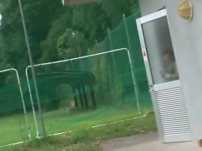 Sexy Japanese teen age cheer leader girl is having fun with sex toys