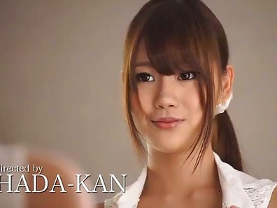 Cute Asian with big tits behaves badly in sexy scenes