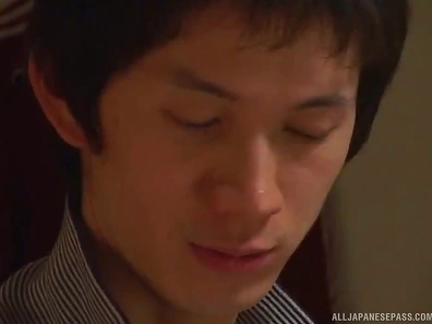 Asian milf shows him what fucking an older woman is like